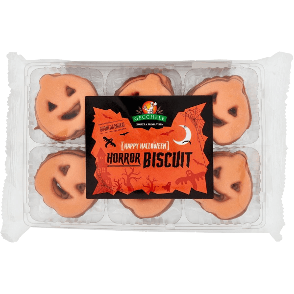 GECCHELE HAPPY HALLOWEEN BISCOTTI HORROR BISCUITS 175 GR (9 in a box)
