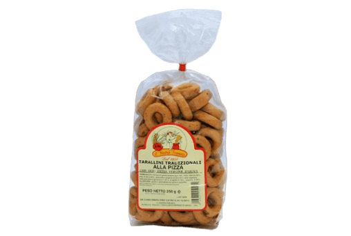 VOSTRO FORNAIO BAKERY SNACK TARALLI PIZZA 250 GR (12 in a box)
