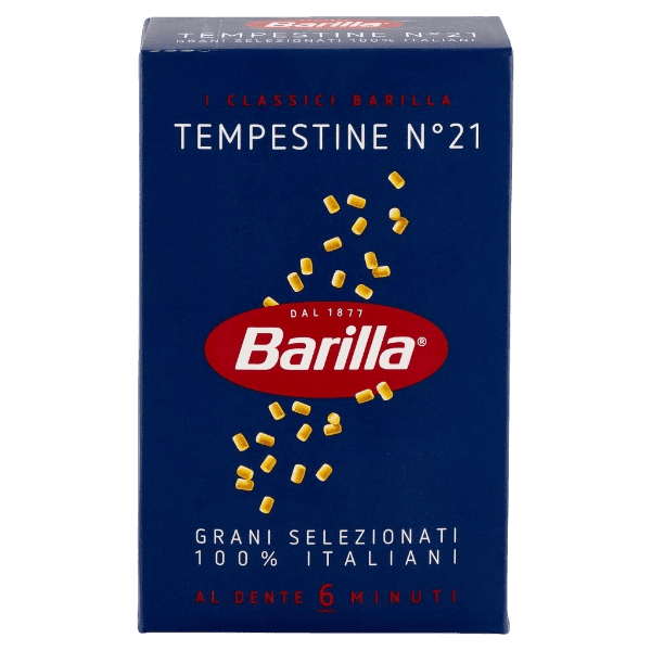 BARILLA PASTINA DI SEMOLA TEMPESTINE N.21 500 GR (16 in a box)