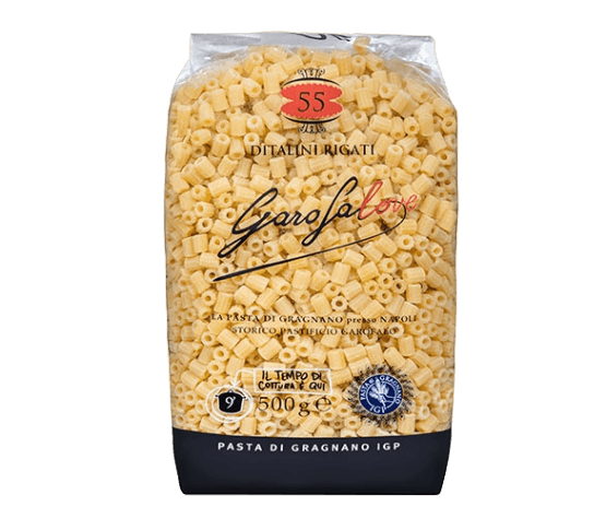GAROFALO PASTINA PASTA DI GRAGNANO IGP DITALINI RIGATI N.55 500 GR (16 in a box)