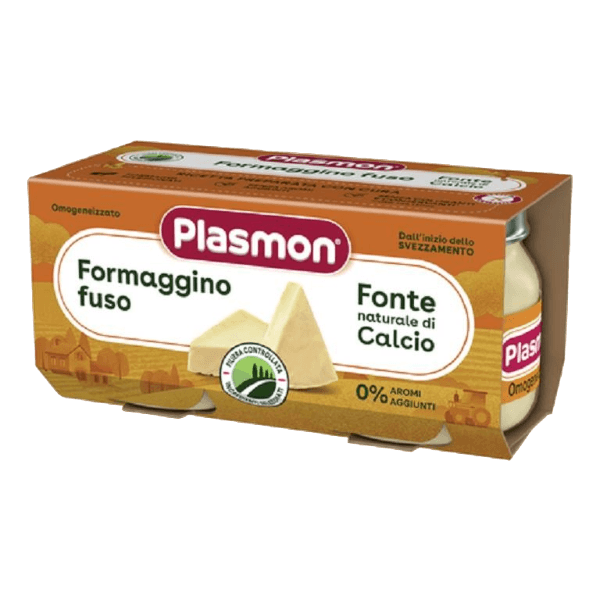 PLASMON HOMOGENIZED CHEESE MELTED 80 GR X2 (12 in a box)