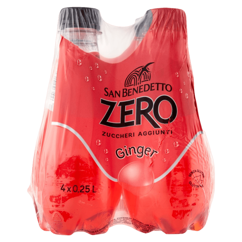 SAN BENEDETTO ZERO GINGER PET 25 CL X4 (6 in a box)