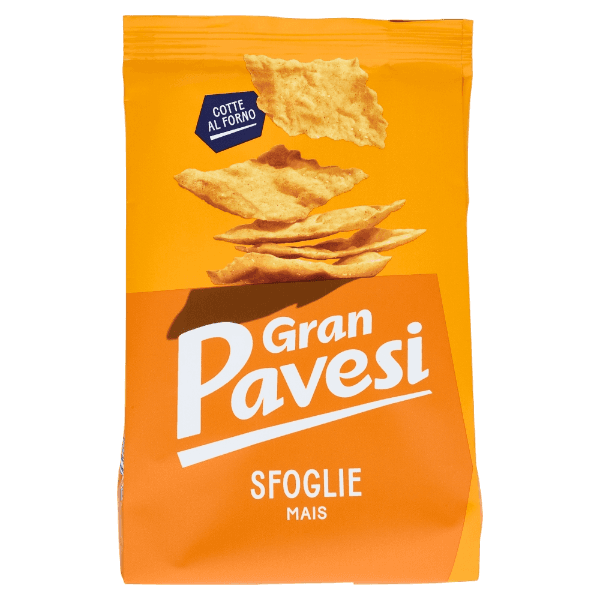 PAVESI SFOGLIE CRACKERS CORN 150 GR (12 in a box)