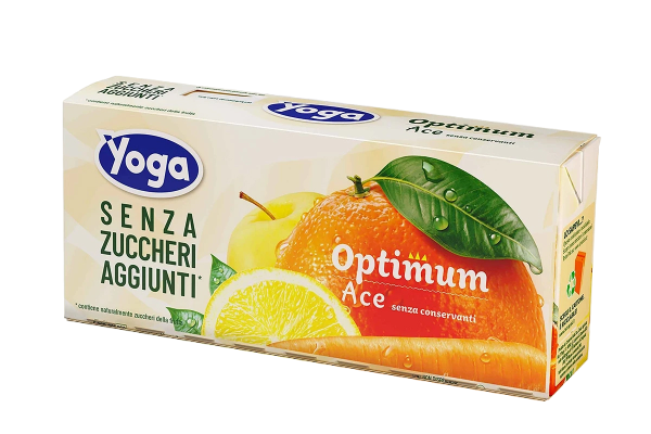 YOGA OPTIMUM SUGAR FREE FRUIT JUICE ACE BRICK 200 ML X3 (8 IN A BOX)