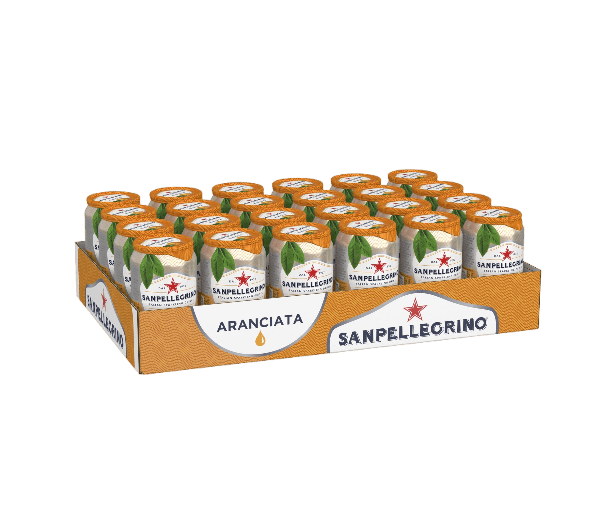 SAN PELLEGRINO ARANCIATA CANS GB 330 ML (24 in a box)