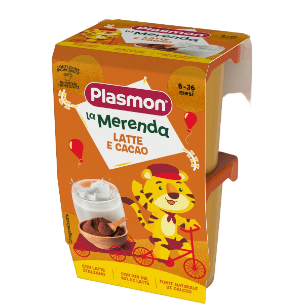 PLASMON MERENDA MILK AND COCOA 120 GR X2 (12 in a box)