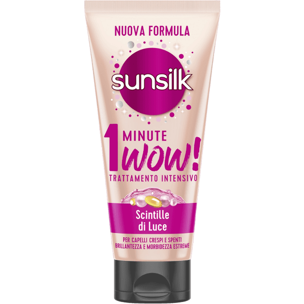 SUNSILK HAIR MUSK 1 MINUTE WOW INTENSIVE TREATMENTS SCINTILLE DI LUCE FRIZZY HAIR 180 ML (6 in a box)
