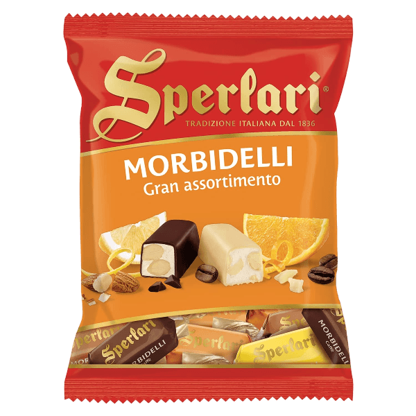 SPERLARI PRALINES TORRONCINI MORBIDELLI GRAN ASSORTIMENTO 117 GR (45 in a box)