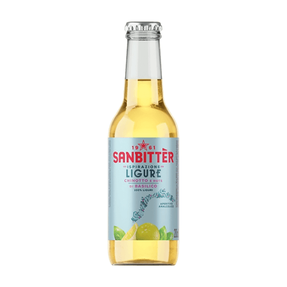SANBITTER NON-ALCOHOLIC APERITIF LIGURE CHINOTTO BASIL 20 CL X3 (8 in a box)