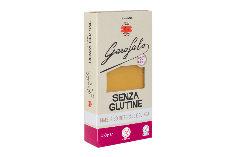 GAROFALO PASTA GLUTEN FREE LASAGNA 250 GR (12 IN A BOX)
