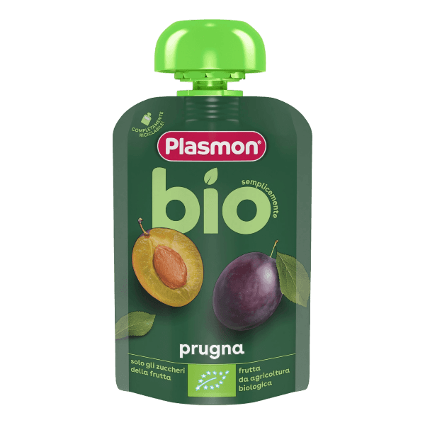 PLASMON FRUIT JUICE BIO POUCH PRUNE 100 ML (6 in a box)