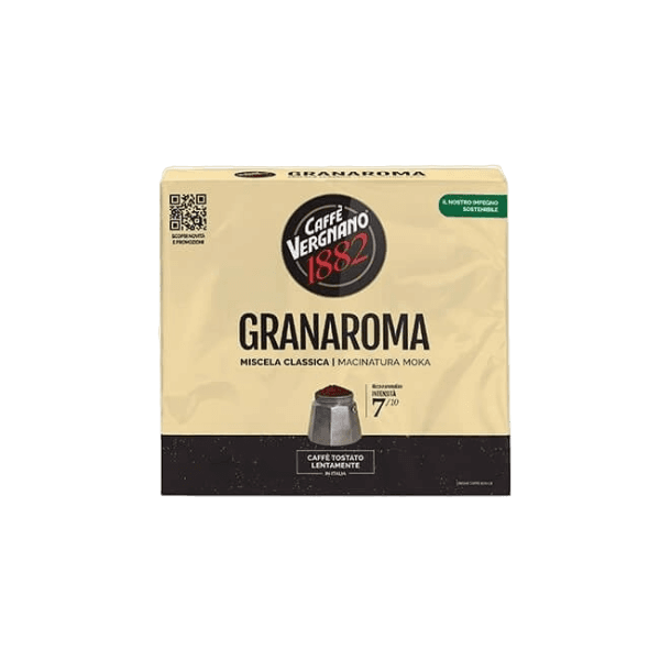 VERGNANO COFFEE GROUND GRANAROMA CLASSIC X2 500 GR (8 in a box)