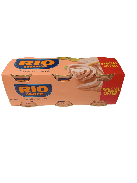 RIOMARE TUNA IN OLIVE OIL 80 GR X6 (18 in a box)