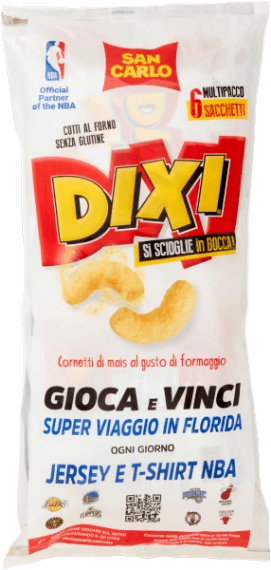 SAN CARLO CRISPS DIXI CHEESE MULTIPACK X6 120 GR (12 in a box)