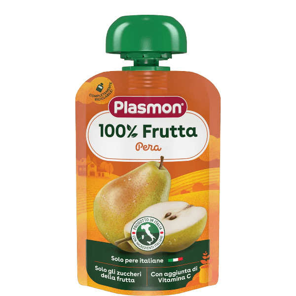 PLASMON FRUIT JUICE POUCH PEAR 100 ML (6 in a box)
