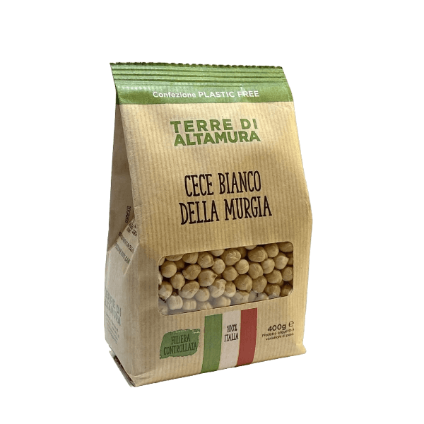 TERRE DI ALTAMURA DRIED VEGETABLES WHITE CHICKPEAS 400 GR (12 in a box)