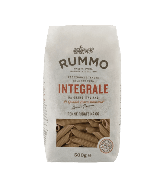 RUMMO PASTA WHOLEMEAL PENNE RIGATE N.66 500 GR (16 in a box)