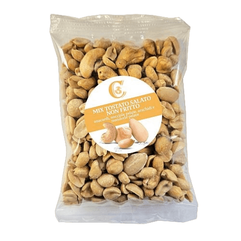CIAVOLINO DRIED FRUITS SNACK MIX TOSTATO WITH SALT 150 GR (16 in a box)