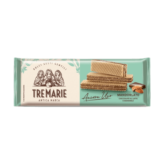 TRE MARIE WAFER ANCORA UNO MANDORLATO 140 GR (18 in a box)