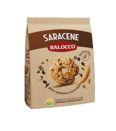 BALOCCO BISCOTTI WHOLEMEAL GRANO SARACENO SARACENE 700 GR (12 in a box)