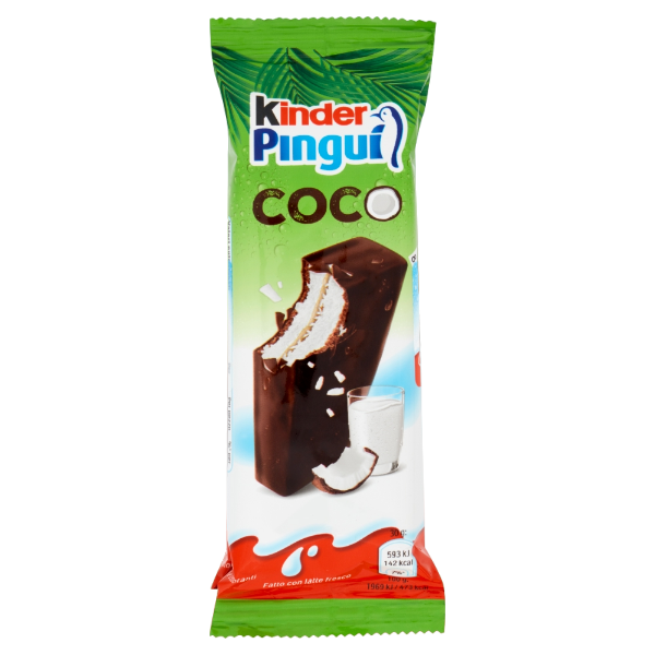 KINDER PINGUI' COCONUT X4 120 GR (9 in a box)