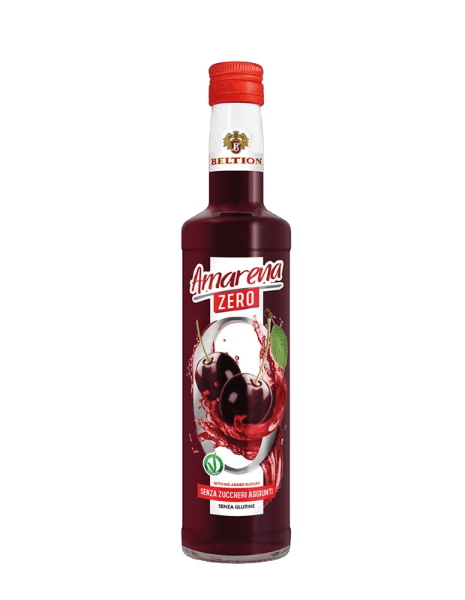 BELTION SYRUP ZERO AMARENA GLASS 500 ML (6 in a box)