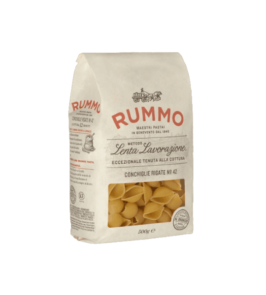 RUMMO PASTA DI SEMOLA CONCHIGLIE RIGATE N.42 500 GR (16 in a box)