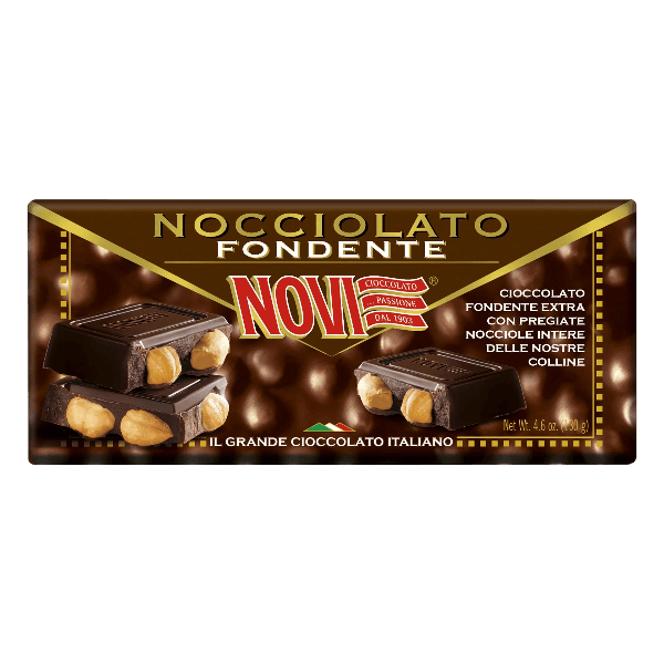 NOVI CHOCOLATE BAR NOCCIOLATO DARK 130 GR (16 in a box)