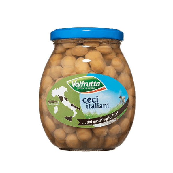 VALFRUTTA LEGUMES CHICKPEAS IN BRINE 370 GR (12 in a box)