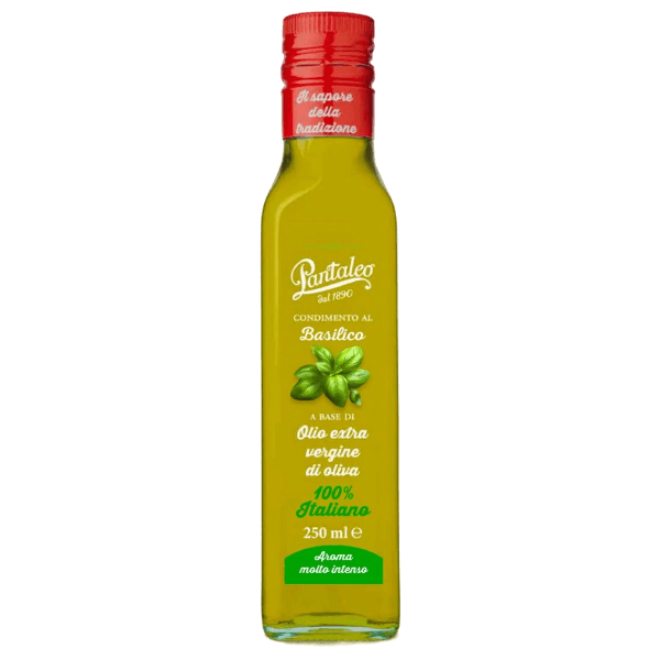 PANTALEO SEASONINGS BASIL WITH EXTRA VIRGIN OLIVE OIL 250 ML (6 in a box)