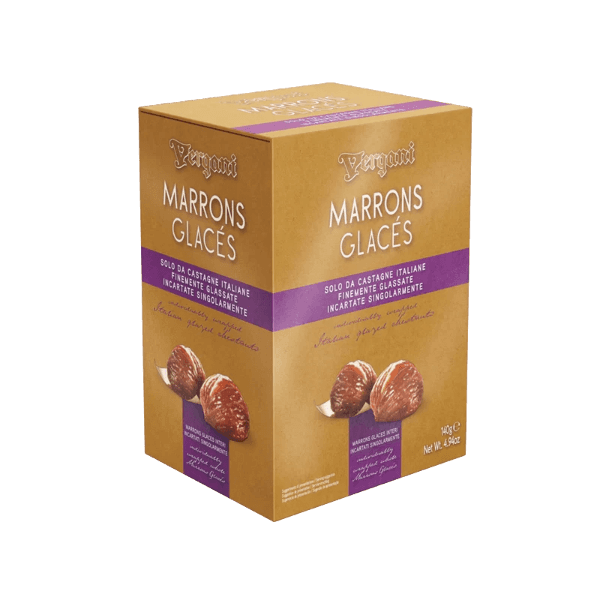 VERGANI MARRON GLACES WHOLE 140 GR (24 in a box)