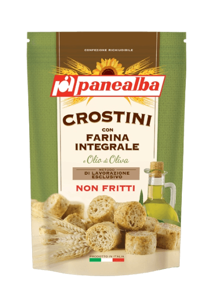 PANEALBA BAKERY WHOLEMEAL CROSTINI INTEGRALI 80 GR (12 in a box)