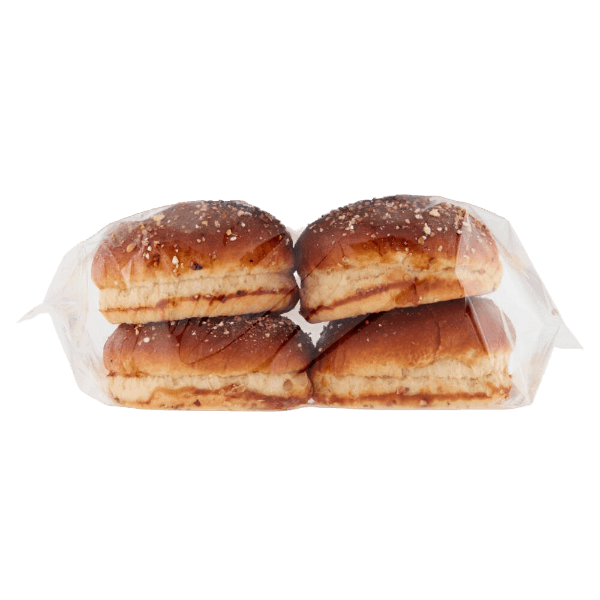 BRIOCHE GOURMET BREAD BRETZEL BURGER X4 300 GR (8 in a box)