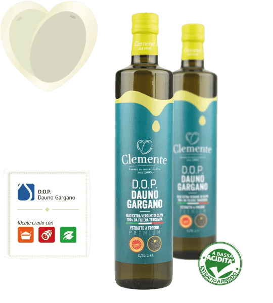 CLEMENTE EXTRA VIRGIN OLIVE OIL DOP DAUNO GARGANO 750 ML (6 in a box)