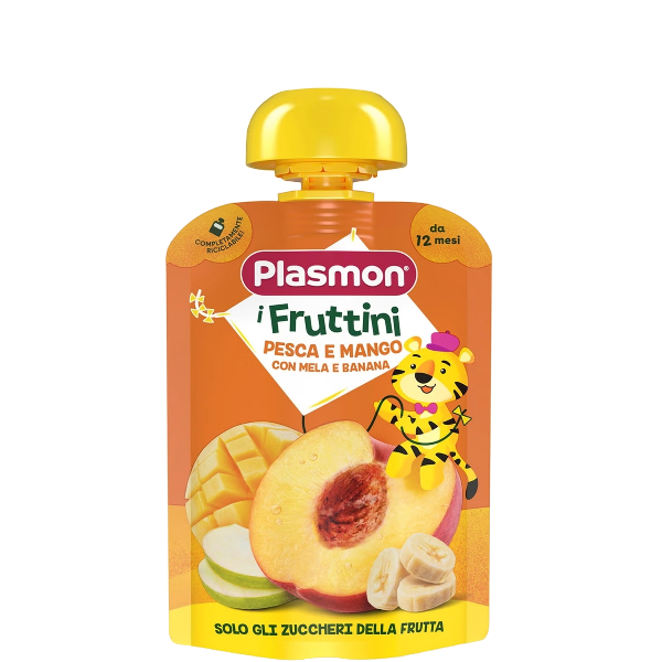 PLASMON FRUIT JUICE POUCH PEACH & MANGO 100 ML (6 in a box)