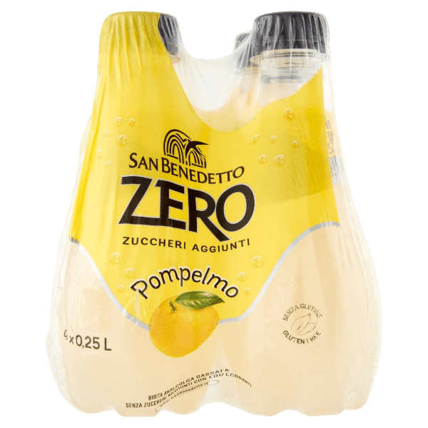 SAN BENEDETTO ZERO GRAPEFRUIT PET 25 CL X4 (6 in a box)