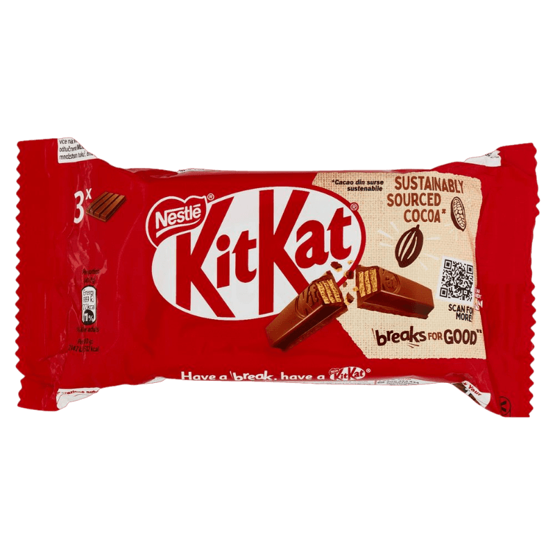 KIT KAT SNACK ORIGINAL X3 124 GR (24 in a box)