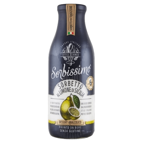 SORBISSIMO DESSERT UHT CREAM SORBETTO LEMON 500 GR (6 in a box)