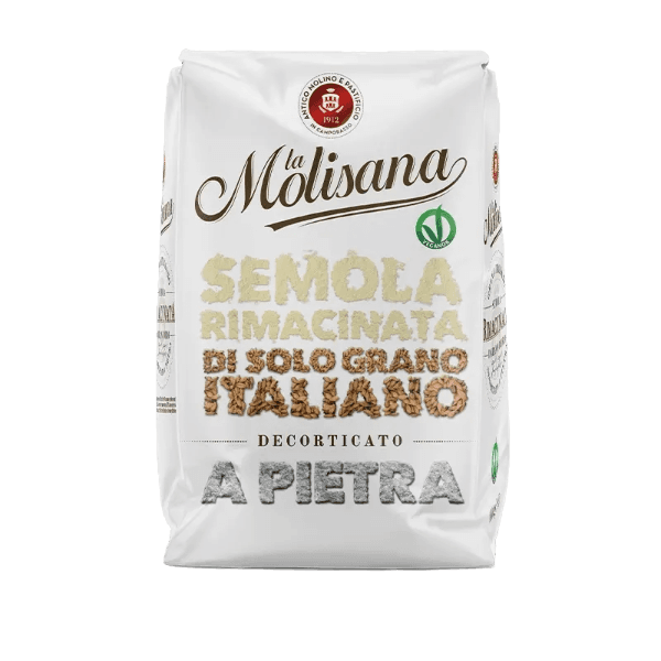 MOLISANA FLOURS SEMOLA RIMACINATA DI GRANO DURO 1 KG (12 in a box)