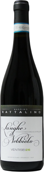 MASSIMO RATTALINO RED WINE LANGHE DOC NEBBIOLO SEL. 26, PIEDMONT, ITALY 2022 75 CL (6 IN A BOX)