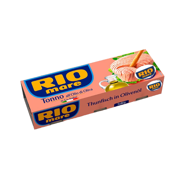 RIOMARE TUNA IN OLIVE OIL 80 GR X3 (32 in a box)