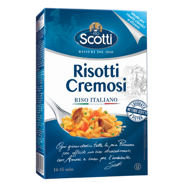 SCOTTI RICE RISOTTI CREMOSI 800 GR (10 in a box)