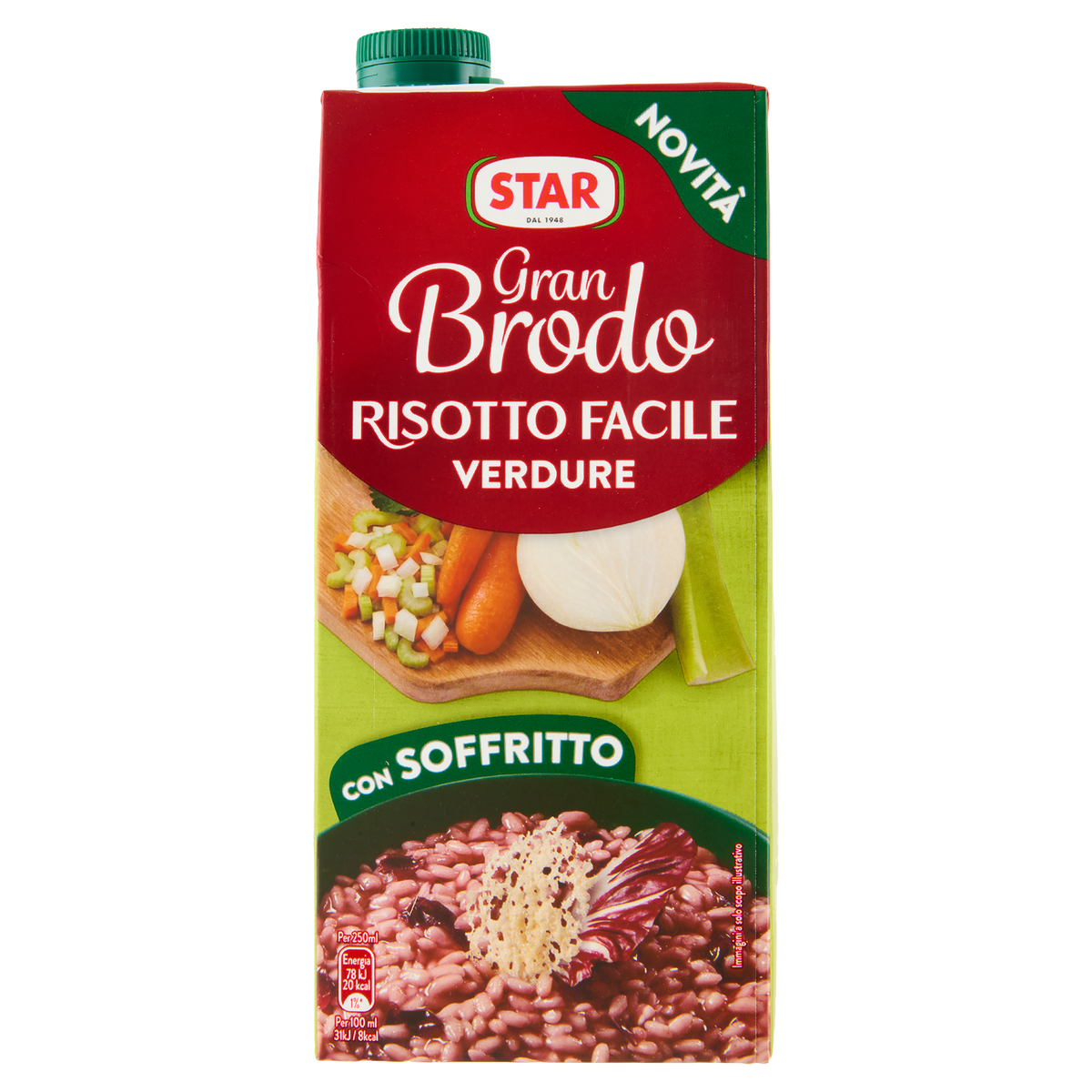 STAR BROTH LIQUID RISOTTO FACILE VEGETABLE 1 LT (6 in a box)
