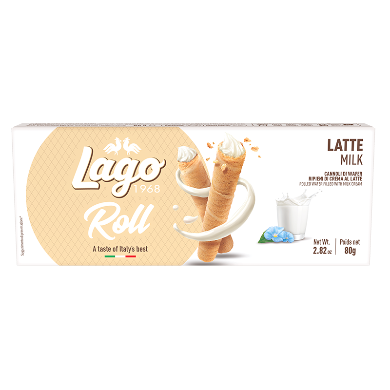 ELLEDI ROLL BREAK WAFER MILK 80 GR (24 in a box)