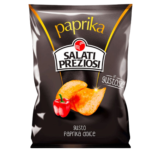 SALATI PREZIOSI CRISPS PAPRIKA 120 GR (20 in a box)