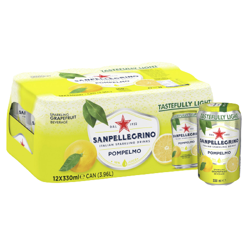 SAN PELLEGRINO GRAPEFRUIT CANS GB 330 ML (12 in a box)