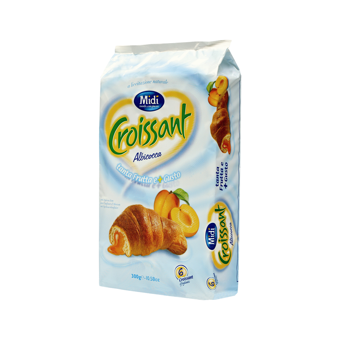 MIDI CROISSANT APRICOT X6 300 GR (12 in a box)