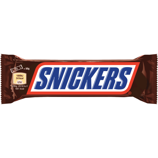 SNICKERS SNAK BARS CHOCOLATE MULTIPAK X3 150 GR (34 in a box)