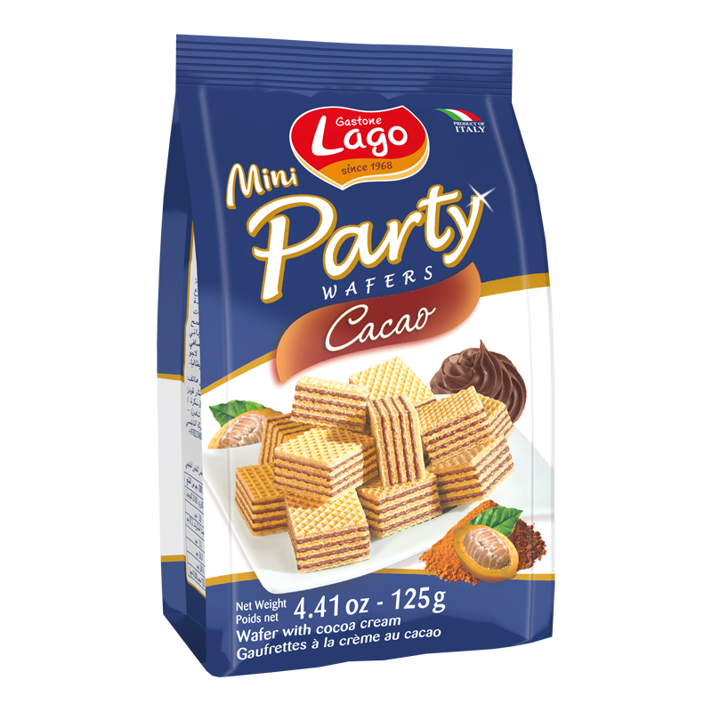 ELLEDI MINI PARTY WAFER COCOA 125 GR (12 in a box)