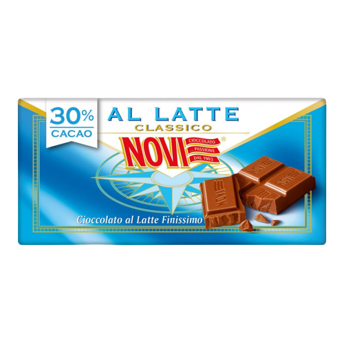NOVI CHOCOLATE BAR CLASSIC MILK 100 GR (24 in a box)